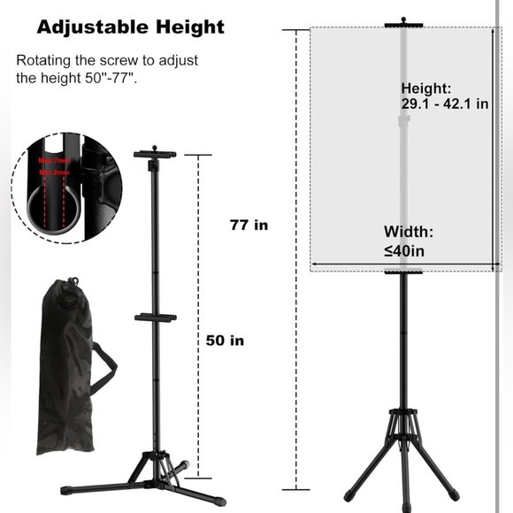 2 Pack Double-Sided Sign 🪧 Holder Advertising Display Tripod Poster Stand - Picture 4 of 9